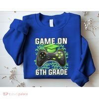 Back To School Game On 6Th Grade Funny Gamer Funny Gift Sweatshirt thumb 2