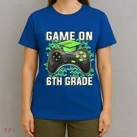 Back To School Game On 6Th Grade Funny Gamer Funny Gift T-Shirt thumb 4