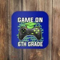 Back To School Game On 6Th Grade Funny Gamer Funny Gift Coaster thumb 0
