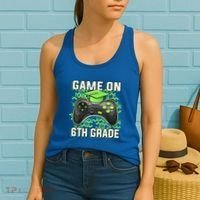 Back To School Game On 6Th Grade Funny Gamer Funny Gift Women's Tank Top thumb 2