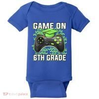 Back To School Game On 6Th Grade Funny Gamer Funny Gift Baby Bodysuit thumb 0