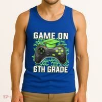Back To School Game On 6Th Grade Funny Gamer Funny Gift Tank Top thumb 3