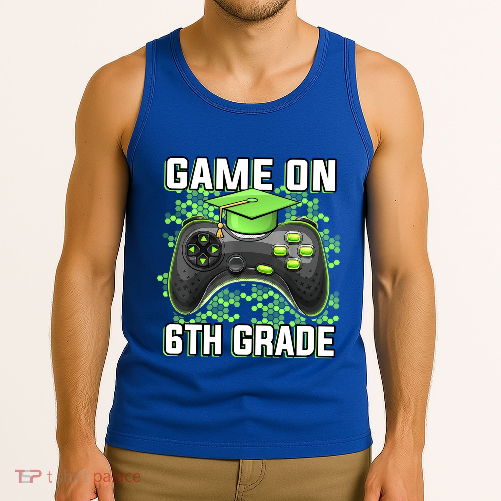 Back To School Game On 6Th Grade Funny Gamer Funny Gift Tank Top