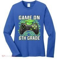 Back To School Game On 6Th Grade Funny Gamer Funny Gift Women's Long Sleeve Shirt thumb 0