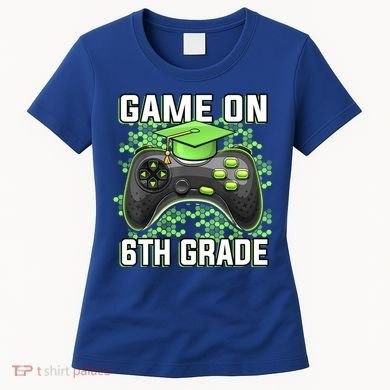 Back To School Game On 6Th Grade Funny Gamer Funny Gift Women's T-Shirt