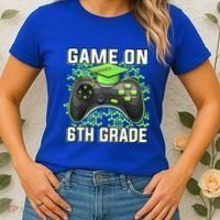 Back To School Game On 6Th Grade Funny Gamer Funny Gift Women's T-Shirt thumb 2