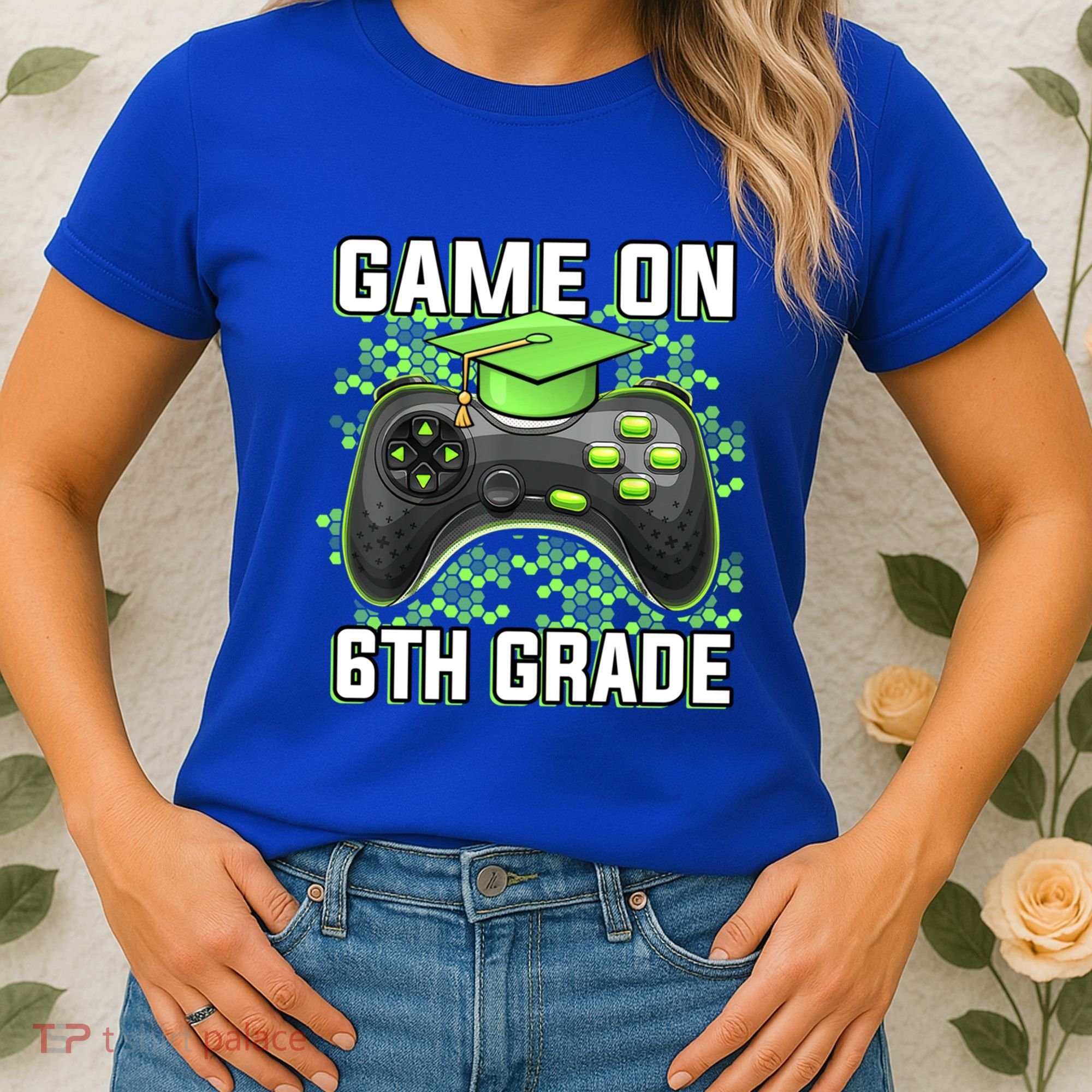 Back To School Game On 6Th Grade Funny Gamer Funny Gift Women's T-Shirt