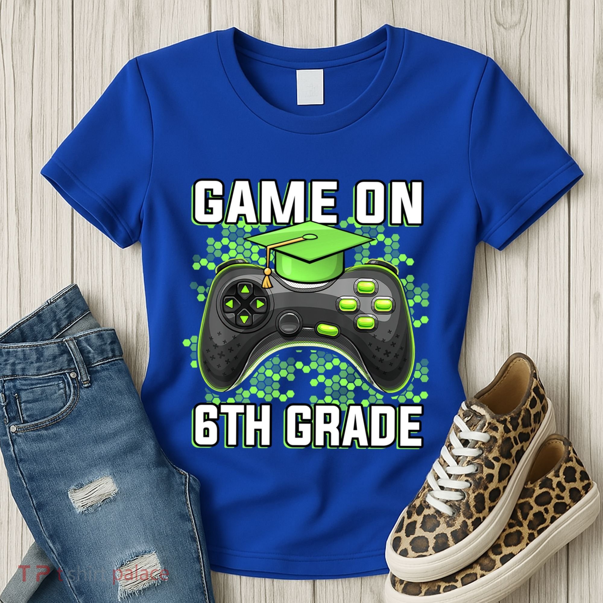 Back To School Game On 6Th Grade Funny Gamer Funny Gift Women's T-Shirt