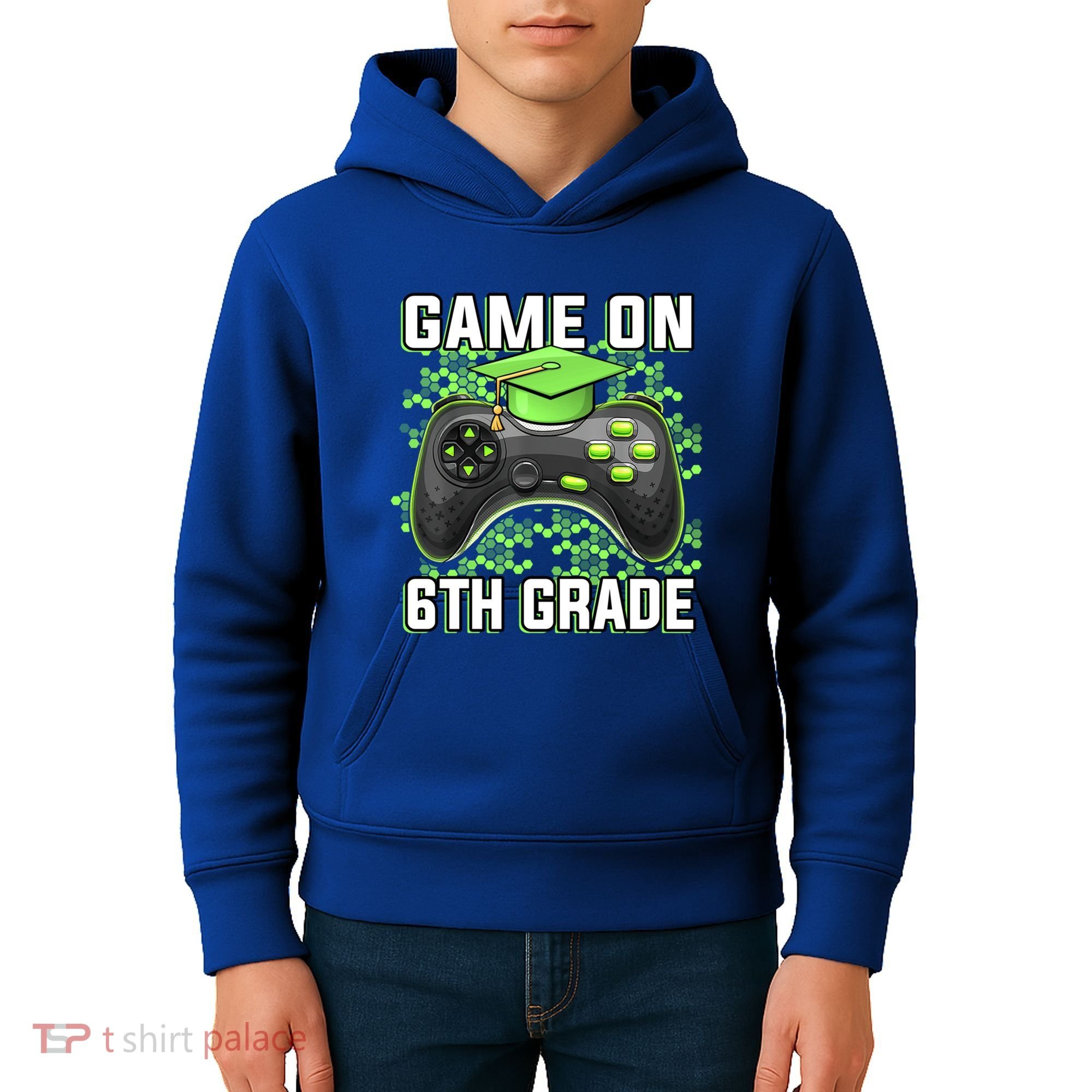 Back To School Game On 6Th Grade Funny Gamer Funny Gift Kids Hoodie