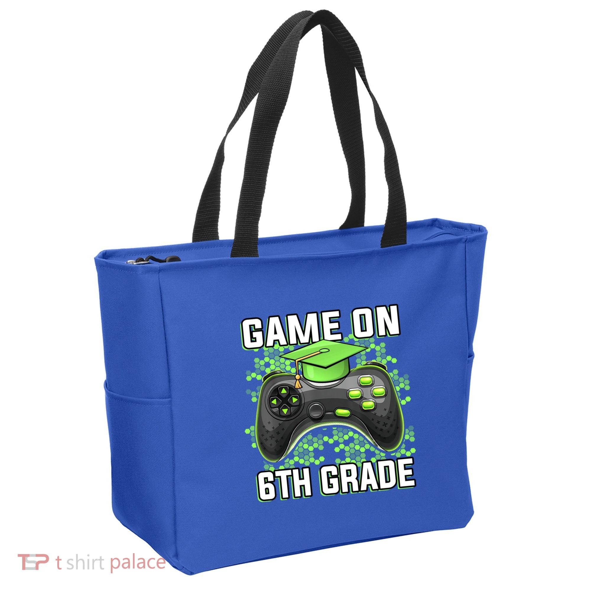 Back To School Game On 6Th Grade Funny Gamer Funny Gift Tote Bag