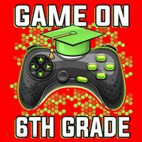 Back To School Game On 6Th Grade Funny Gamer Funny Gift Santa Hat thumb 1