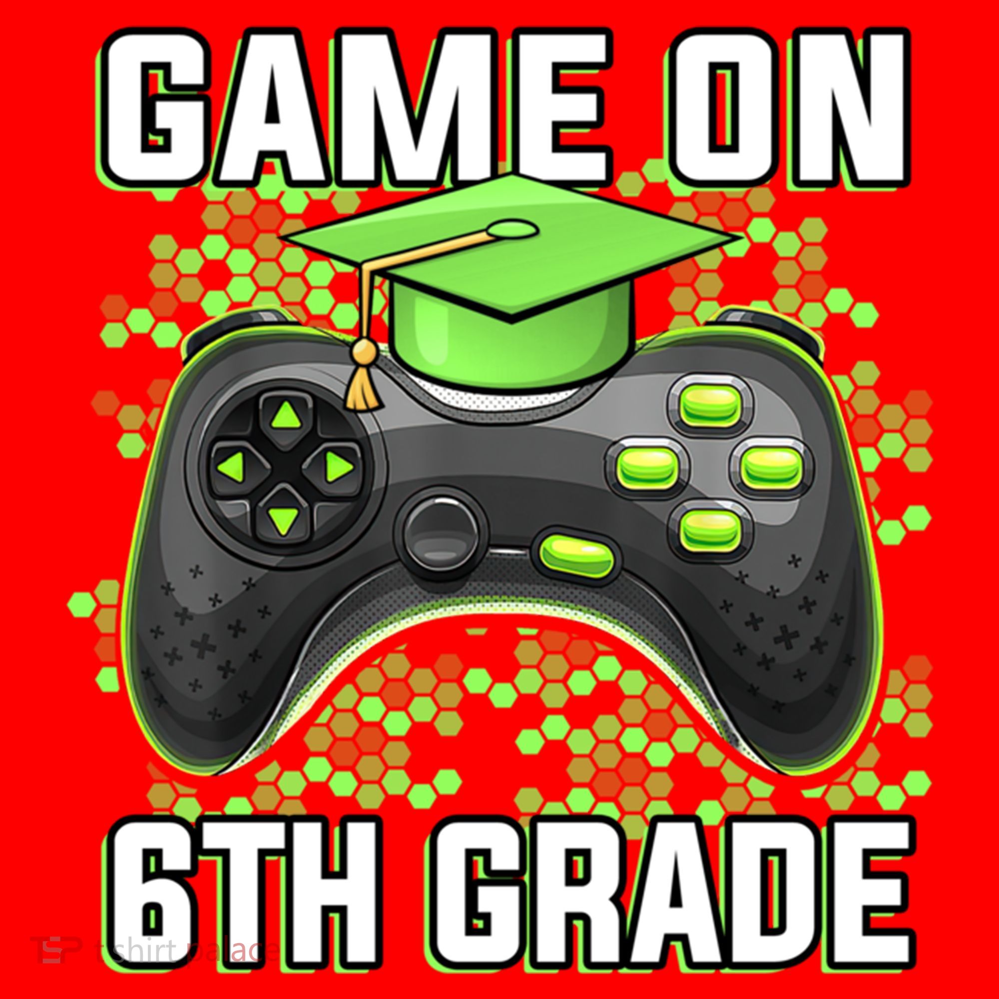 Back To School Game On 6Th Grade Funny Gamer Funny Gift Santa Hat