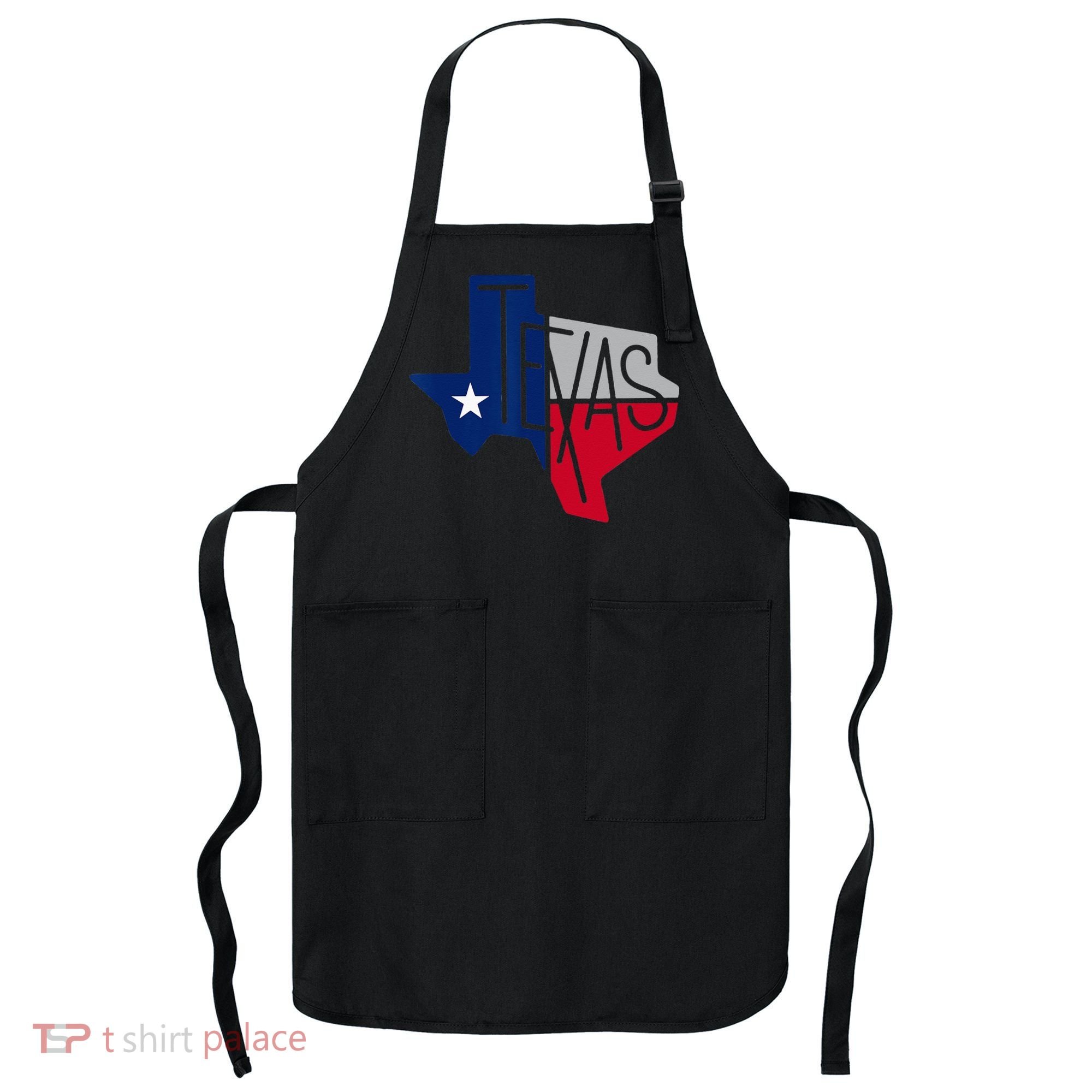 Beautiful Texas State Flag Star Silhouette Apron