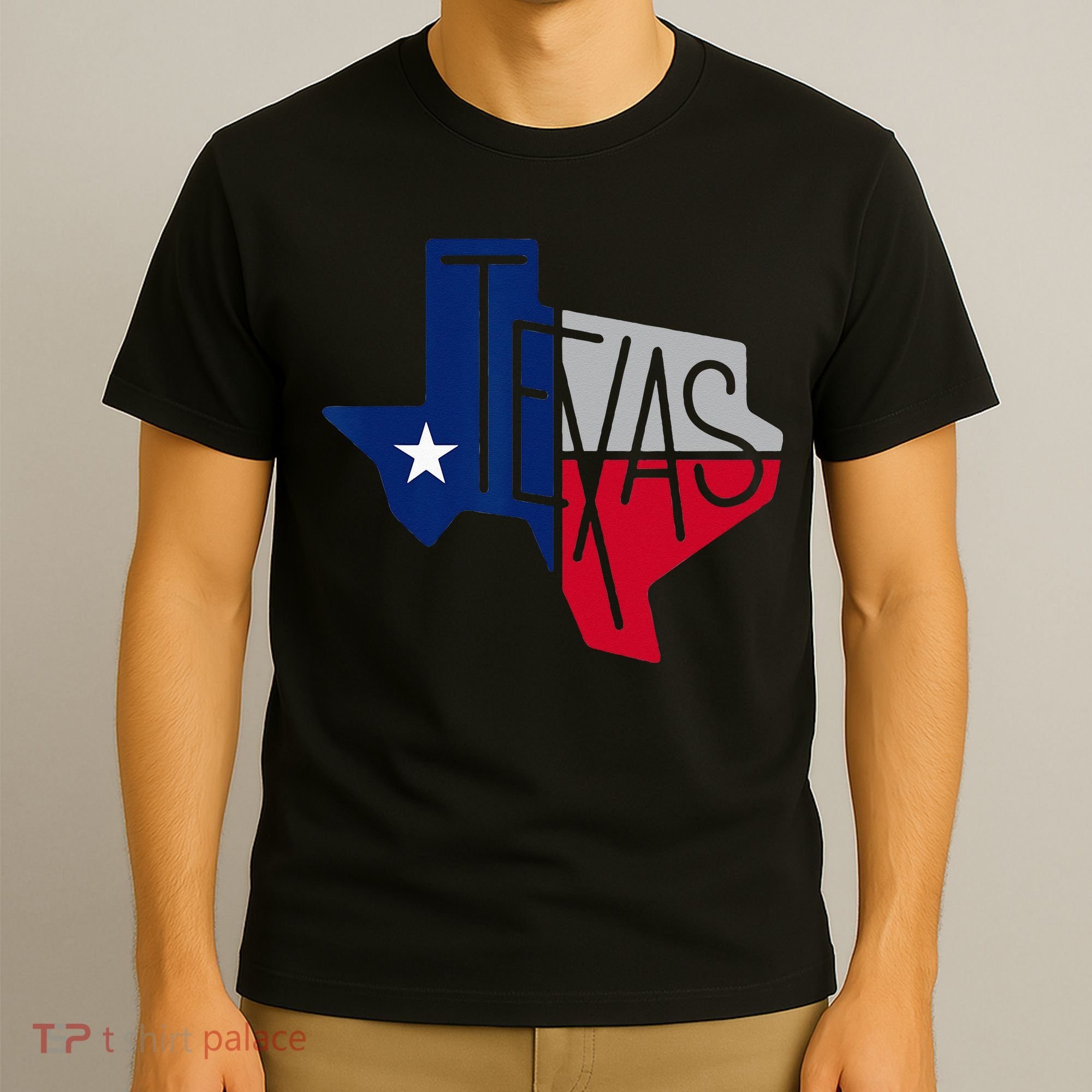 Beautiful Texas State Flag Star Silhouette T-Shirt