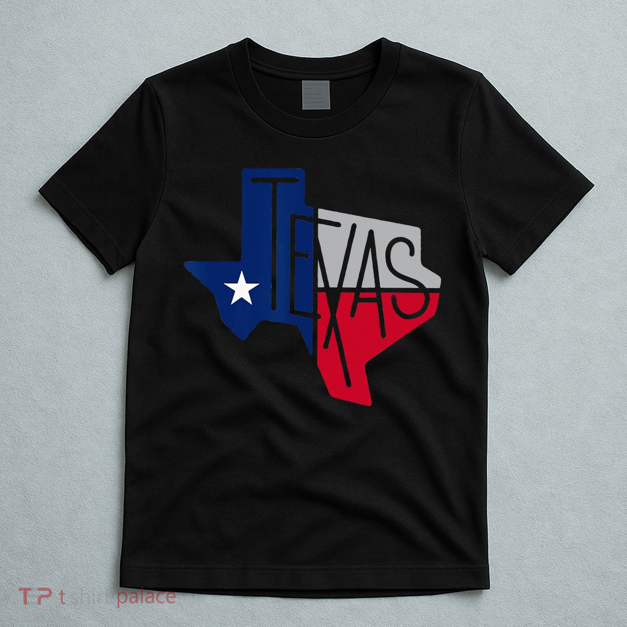 Beautiful Texas State Flag Star Silhouette T-Shirt