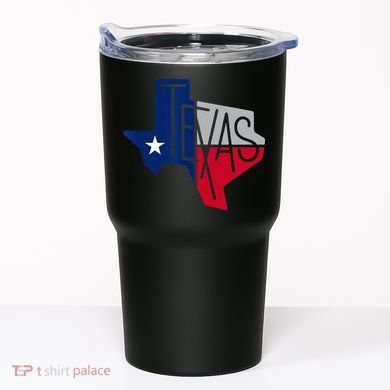 Beautiful Texas State Flag Star Silhouette Tumbler