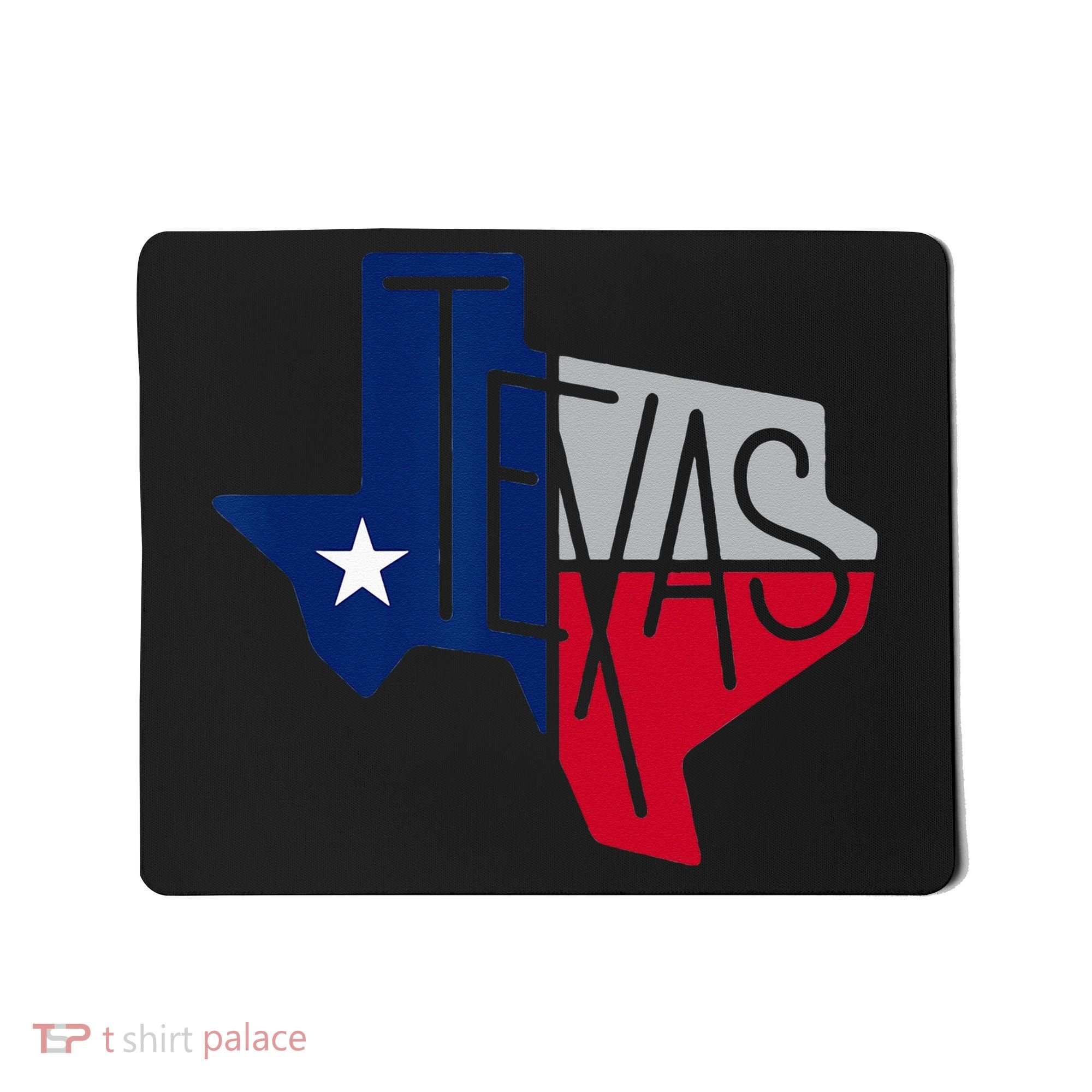Beautiful Texas State Flag Star Silhouette Mousepad