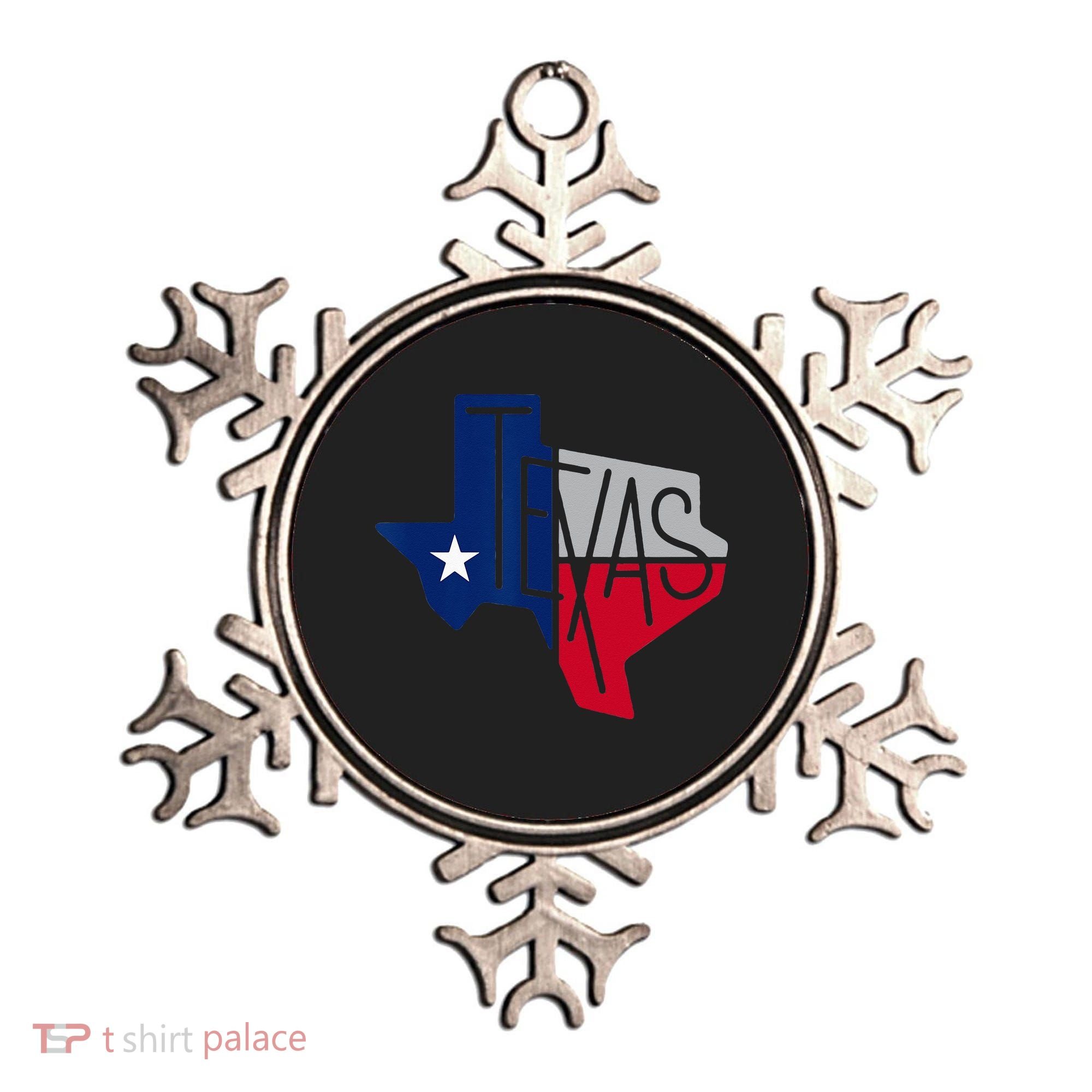 Beautiful Texas State Flag Star Silhouette Ornament