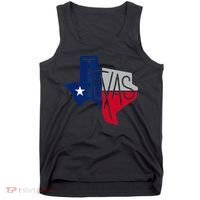 Beautiful Texas State Flag Star Silhouette Tank Top thumb 0