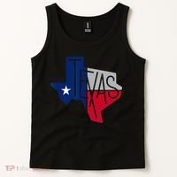 Beautiful Texas State Flag Star Silhouette Tank Top thumb 2