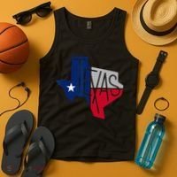 Beautiful Texas State Flag Star Silhouette Tank Top thumb 4