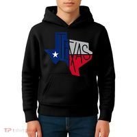 Beautiful Texas State Flag Star Silhouette Kids Hoodie thumb 4