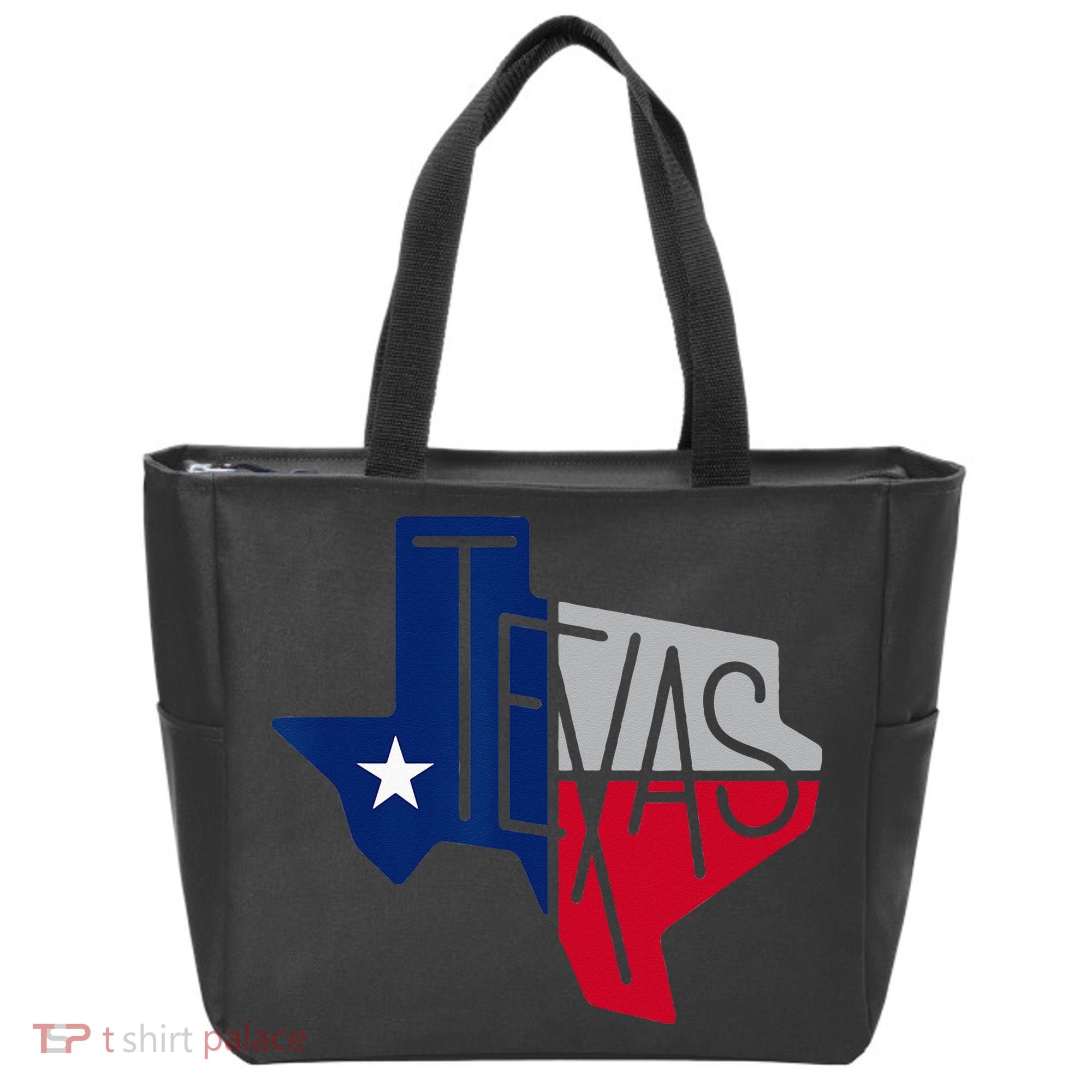 Beautiful Texas State Flag Star Silhouette Tote Bag