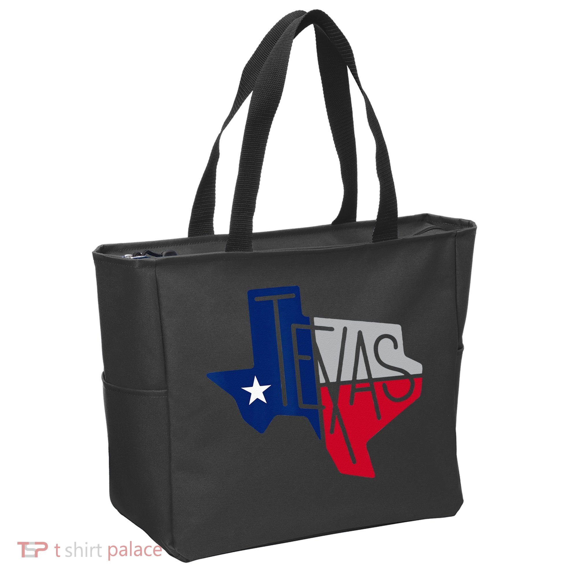 Beautiful Texas State Flag Star Silhouette Tote Bag