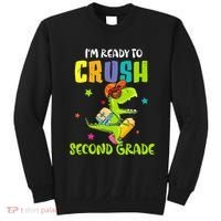 Back To School I'm Ready To Crush Second Grade Dinosaur Sweatshirt thumb 0