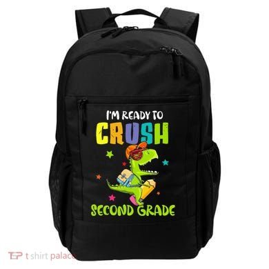 Back To School I'm Ready To Crush Second Grade Dinosaur Backpack