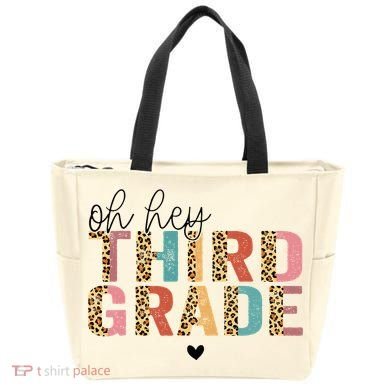 Back To School Oh Hey Third Grade First Day Teacher Student Tote Bag