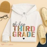 Back To School Oh Hey Third Grade First Day Teacher Student Hoodie thumb 4