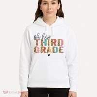 Back To School Oh Hey Third Grade First Day Teacher Student Hoodie thumb 5