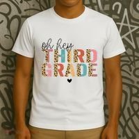 Back To School Oh Hey Third Grade First Day Teacher Student T-Shirt thumb 3