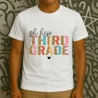 Back To School Oh Hey Third Grade First Day Teacher Student T-Shirt thumb 3