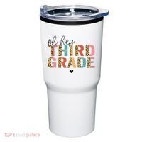 Back To School Oh Hey Third Grade First Day Teacher Student Tumbler thumb 0