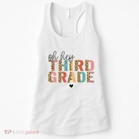 Back To School Oh Hey Third Grade First Day Teacher Student Women's Tank Top thumb 0