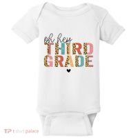 Back To School Oh Hey Third Grade First Day Teacher Student Baby Bodysuit thumb 0