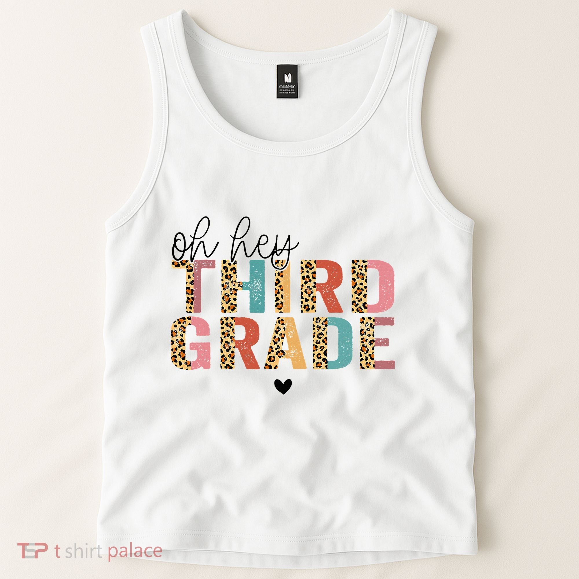 Back To School Oh Hey Third Grade First Day Teacher Student Tank Top