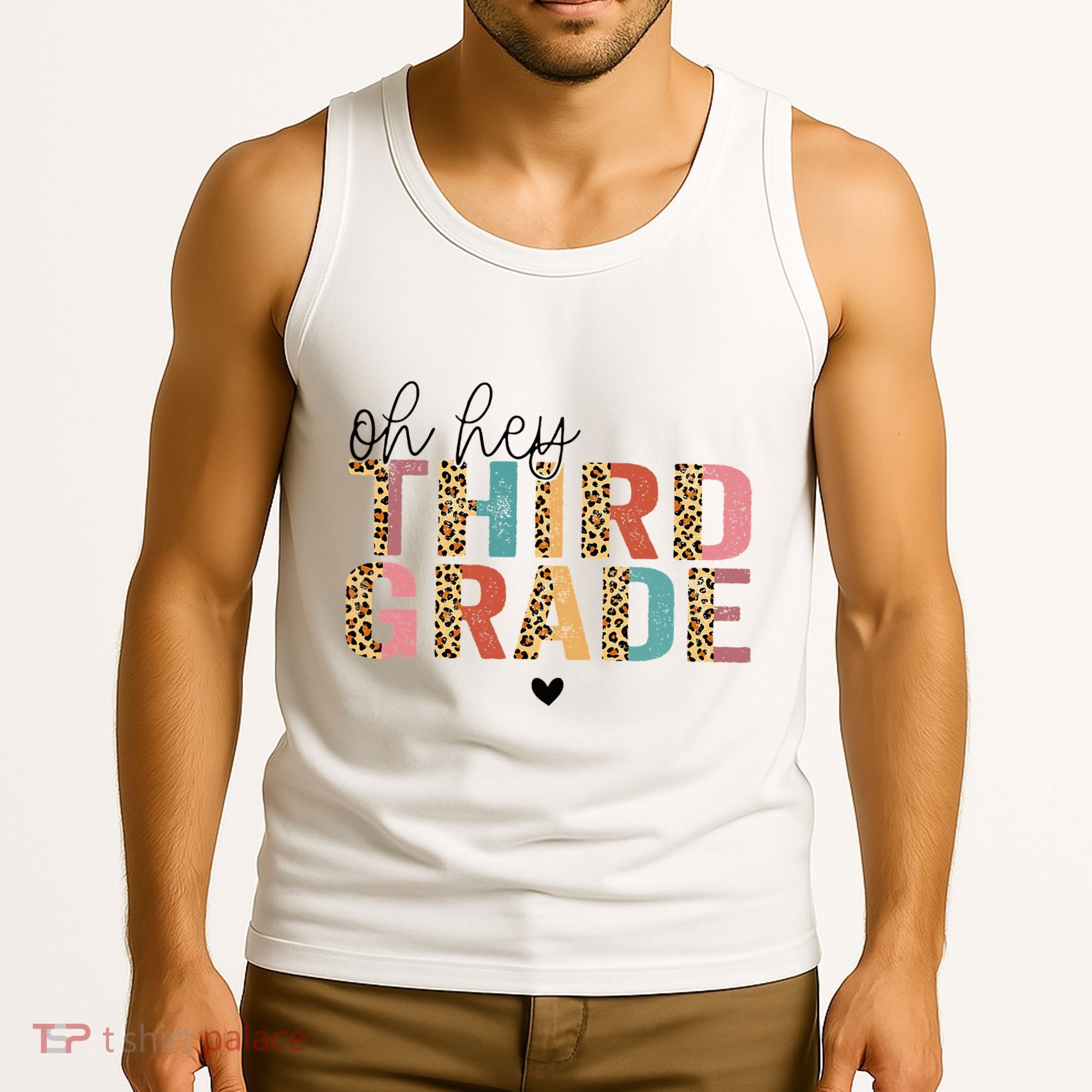 Back To School Oh Hey Third Grade First Day Teacher Student Tank Top