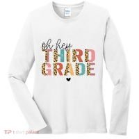Back To School Oh Hey Third Grade First Day Teacher Student Women's Long Sleeve Shirt thumb 0
