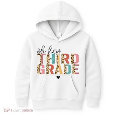 Back To School Oh Hey Third Grade First Day Teacher Student Kids Hoodie