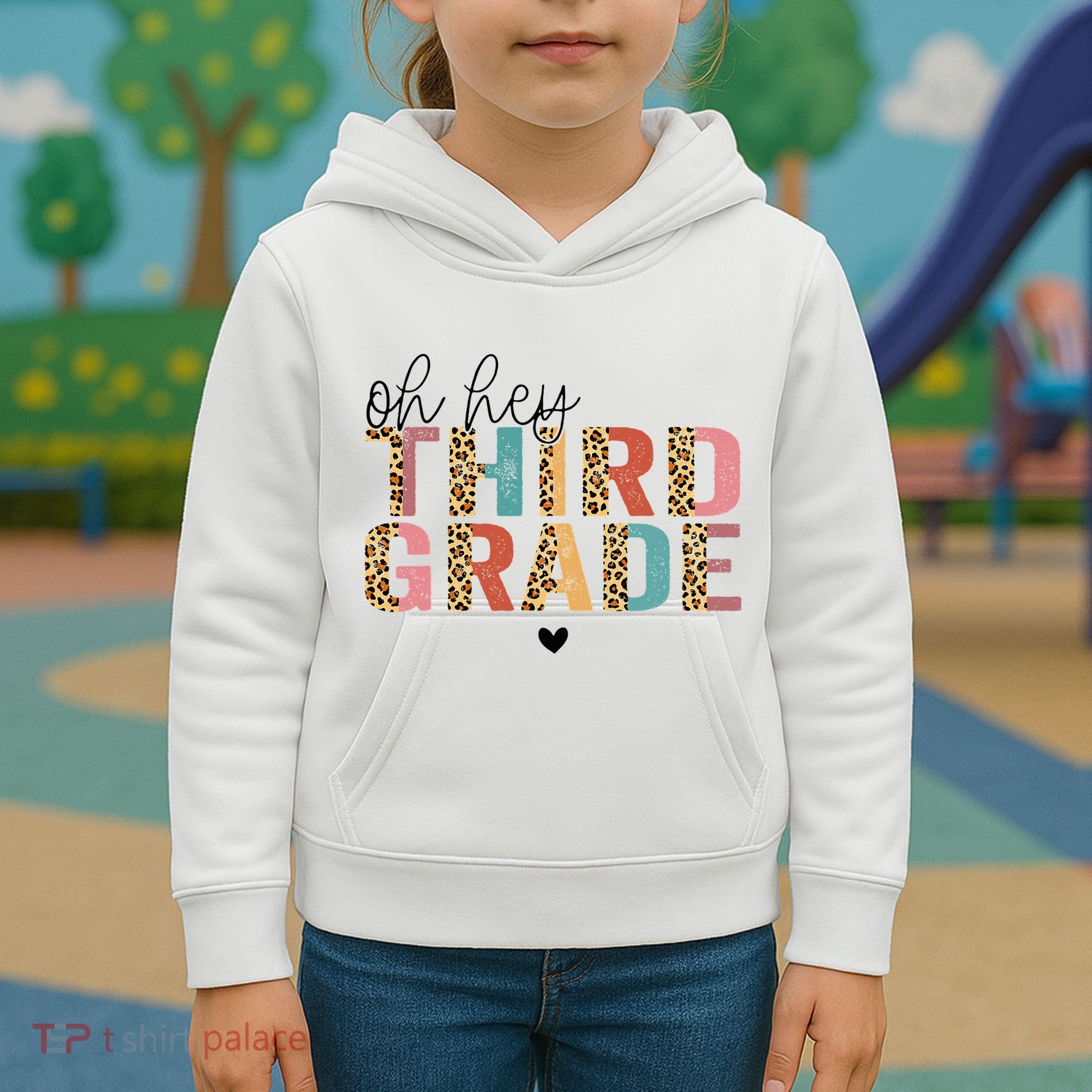 Back To School Oh Hey Third Grade First Day Teacher Student Kids Hoodie