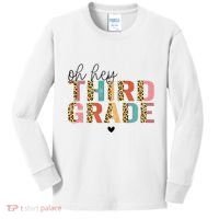 Back To School Oh Hey Third Grade First Day Teacher Student Kids Long Sleeve Shirt thumb 0