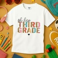 Back To School Oh Hey Third Grade First Day Teacher Student Kids T-Shirt thumb 3