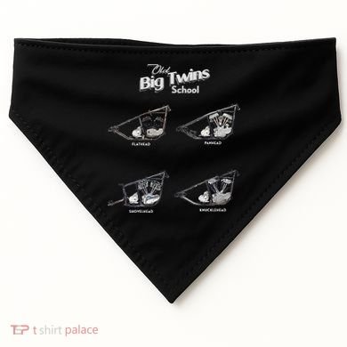 Big Twins Shovelhead Knucklehead Panhead Flathead Hd V Twin Premium USA-Made Doggie Bandana