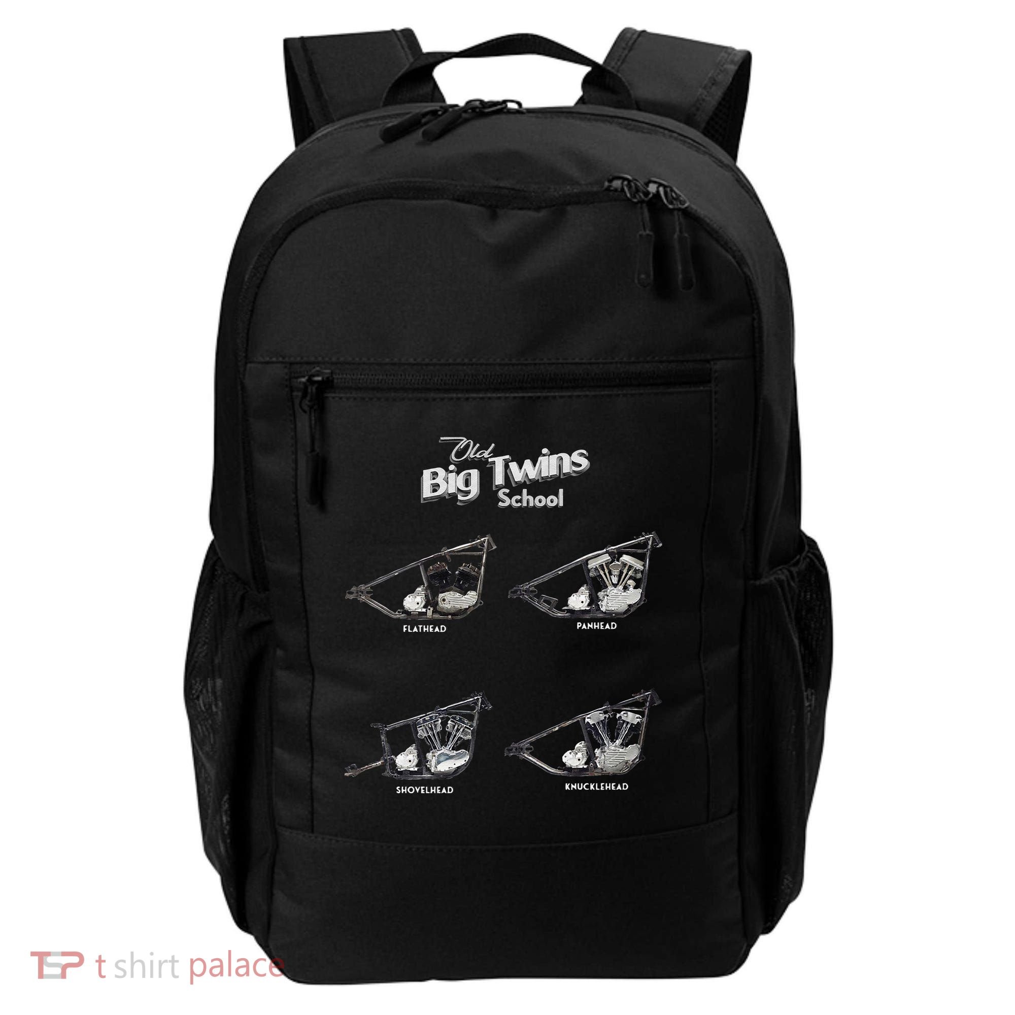 Big Twins Shovelhead Knucklehead Panhead Flathead Hd V Twin Premium Backpack
