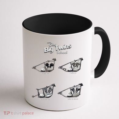 Big Twins Shovelhead Knucklehead Panhead Flathead Hd V Twin Premium Coffee Mug back