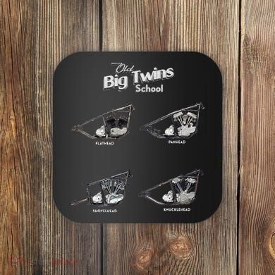 Big Twins Shovelhead Knucklehead Panhead Flathead Hd V Twin Premium Coaster