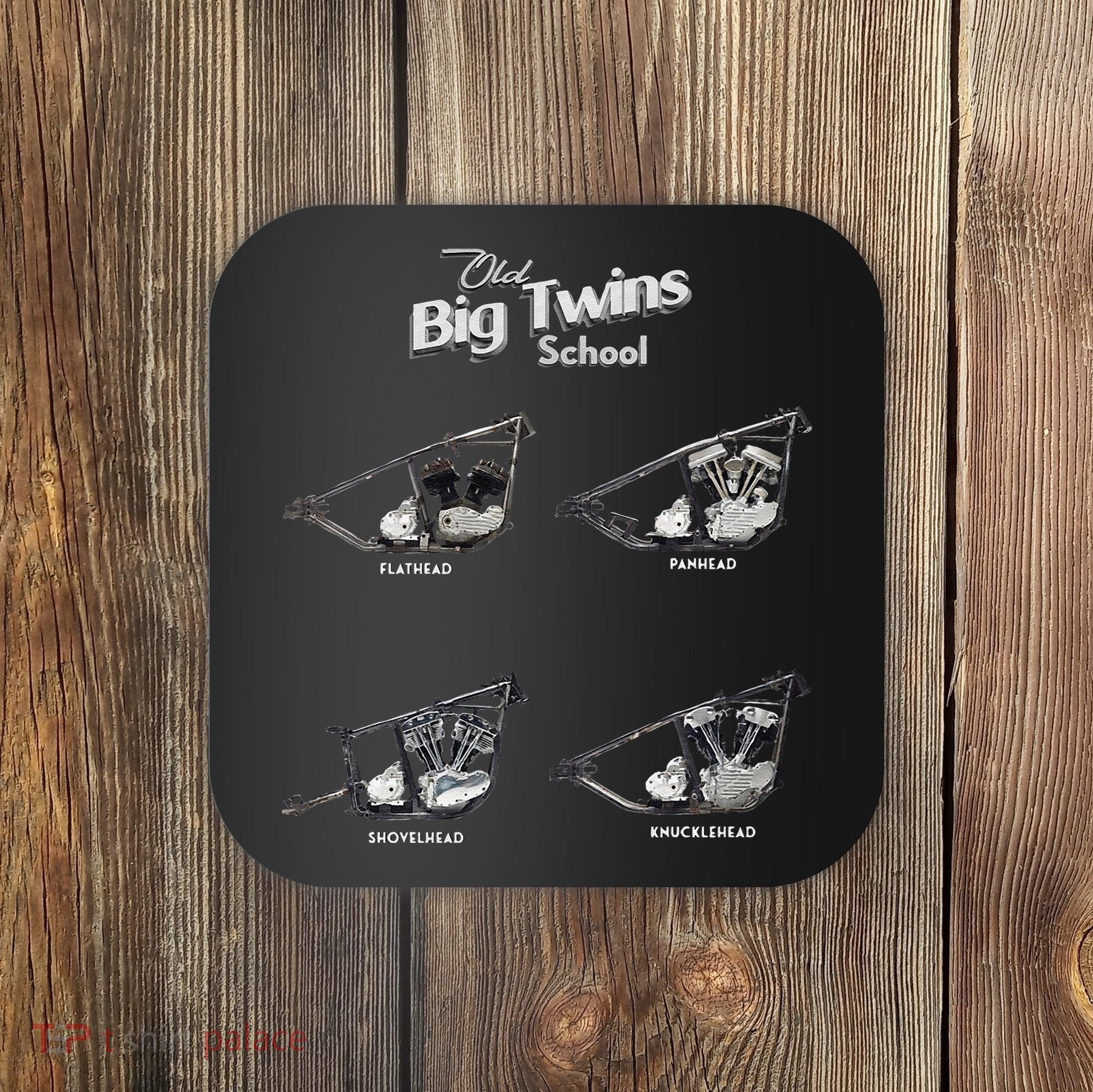 Big Twins Shovelhead Knucklehead Panhead Flathead Hd V Twin Premium Coaster